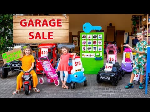 يبيع الأطفال سيارات الألعاب القديمة لشراء دراجة جديدة لستيفي