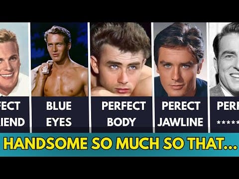 10 Most HANDSOME Actors of Old Hollywood #2 Was Devastatingly Hot