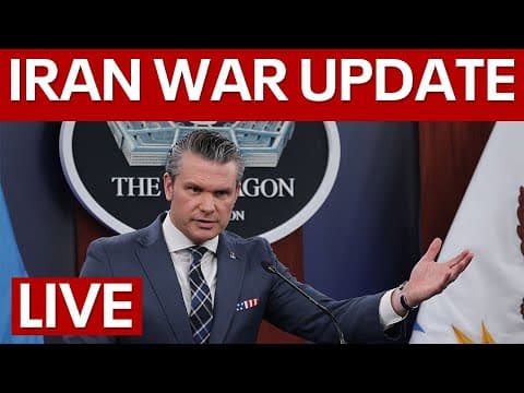 LIVE | Iran war update from Sec. Hegseth, Gen. Caine at the Pentagon