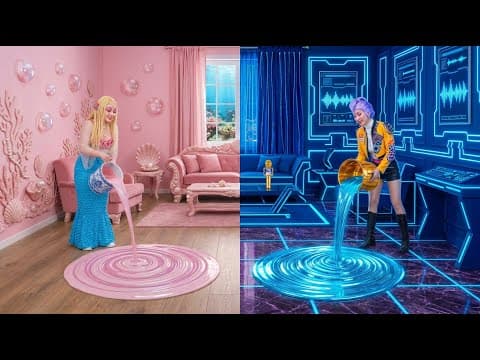 Я превратил(а) свою комнату в фэнтези K-Pop Охотник на демонов vs. Русалка! 🏠