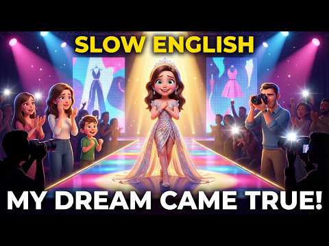 Lucy's Struggle to become Model | English Speaking Practice | Shadowing English | Slow English