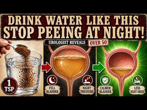 UROLOGIST reveals HOW to drink WATER to avoid getting up at NIGHT OVER 50