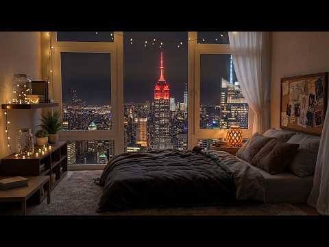 Smooth Jazz Piano Music in Cozy Bedroom - Relaxing Piano Jazz Music for Sleep, Study, Work