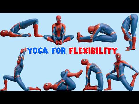 Yoga for Strength & Flexibility | Spider-Man Morning Routines | Yoga For Balance | Yoga For Kids