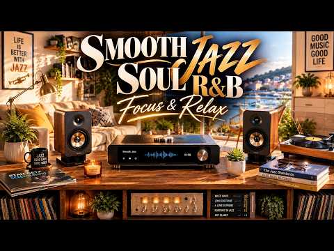 Smooth Jazz & Soul R&B – Rainy Café After Dark | Cozy Jazz Music to Relax