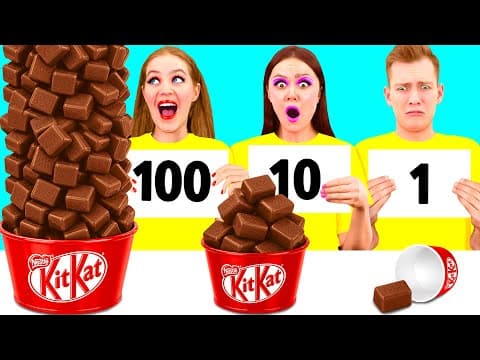 100 Layers of Food Challenge | Funny Food Challenges
