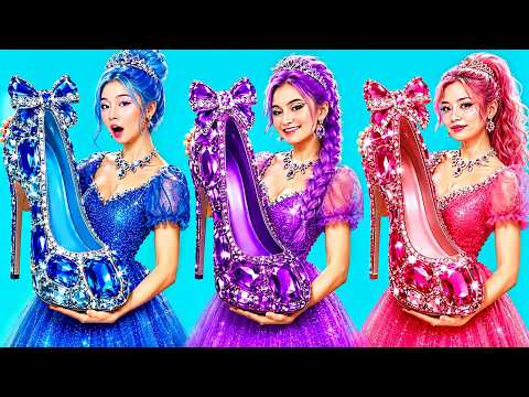 Sapphire vs. Purple vs. Ruby Mermaids One Color Challenge! K-Pop Demon Hunters German
