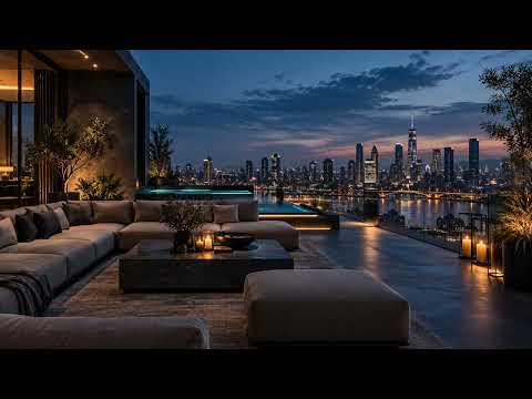 Deep House Mix for Night Work | Rooftop City Focus Music