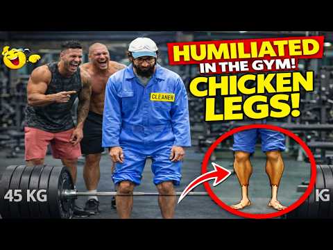 Calling me CHICKEN Legs 😠...Turn into Biggest Gym Surprise|Anatoly gym prank #2
