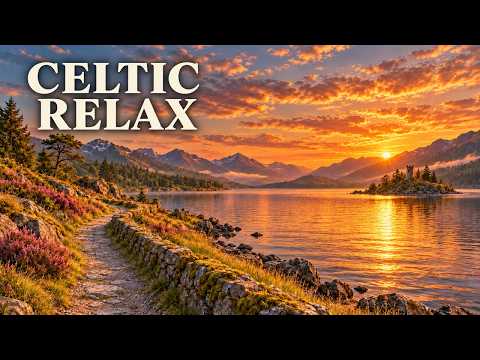 Relaxing Celtic Music for a Calm Evening | Loch at Sunset (1 Hour)