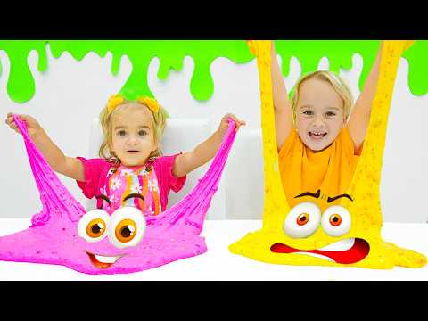 Alice is making a giant slime with her friend