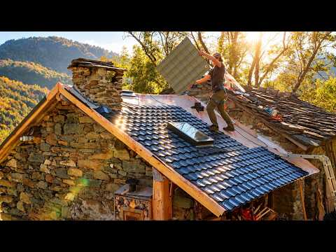 Racing Against Winter | Finishing My Cabin Roof | EP146
