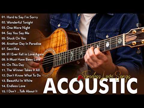Soft Rock Acoustic Covers of 70s‑90s Love Songs 🎸Hard to Say I'm Sorry + Say You Say Me