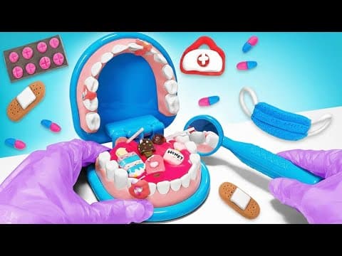 DIY Mini Dental Clinic 🦷✨ Learn to Brush with Sam