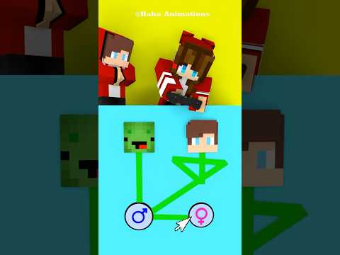 JJ Sister Did This And JJ Became a Girl! #minecraft