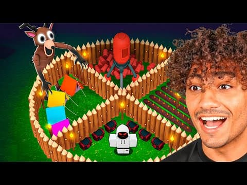 I Built The BIGGEST AFK Base In 99 Nights In The Forest..