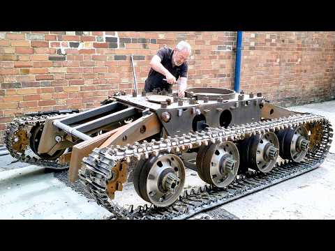 Man Builds a $20,000 Mini Tank That Shoots Like a REAL Tank | Full Build by @rcactionhomemade