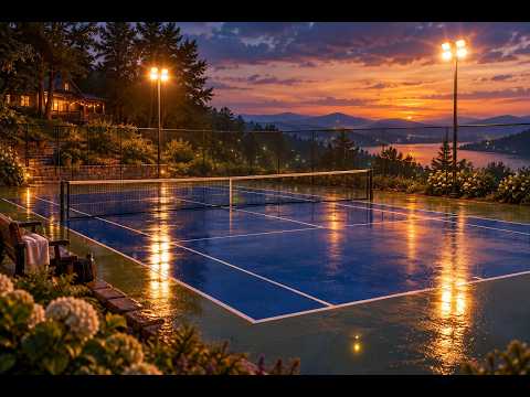 Fireflies Over the Rainlit Tennis Court | Dance & Drive (2 Hours)