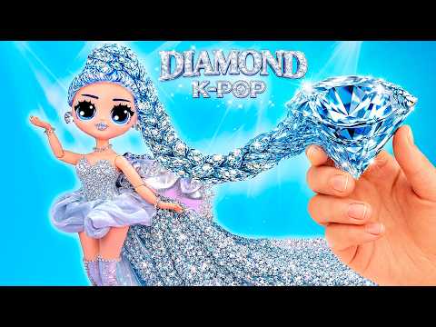 Изумрудная, рубиновая, бриллиантовая и сапфировая кукла! K-Pop Охотницы на Демонов!