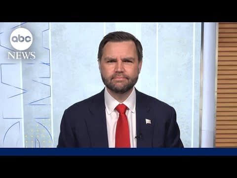 Vice President JD Vance talks US-Iran agreement