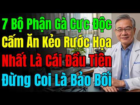 Cảnh báo: 7 bộ phận của gà tuyệt đối không ăn, là 'kho độc tố', kim loại nặng, hormone tích tụ!