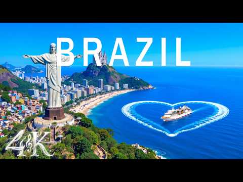 Brazil 4K Aerial 🇧🇷 | Rio Skyline, Iconic Beaches & Cinematic Deep House Escape