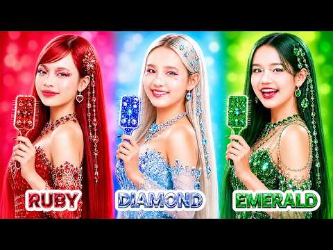 Emerald Vs Ruby Vs Diamond Girl At Beauty SPA!