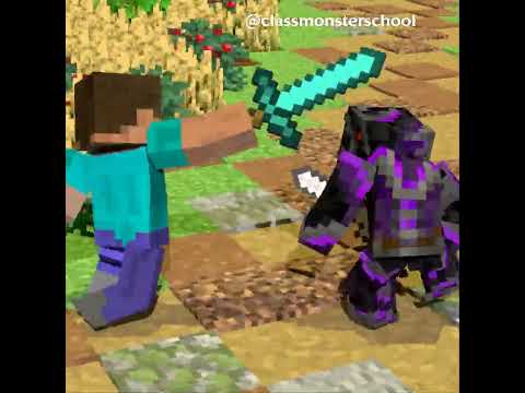 Alex and Steve confront the Shadow Swordsman - Minecraft Animation