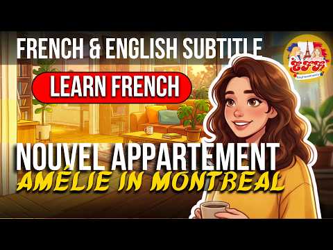 Amélie in MONTRÉAL 🇨🇦 New Apartment - Slow French Easy Story Canada TEF TCF A1A2  @EasyFrenchFluency