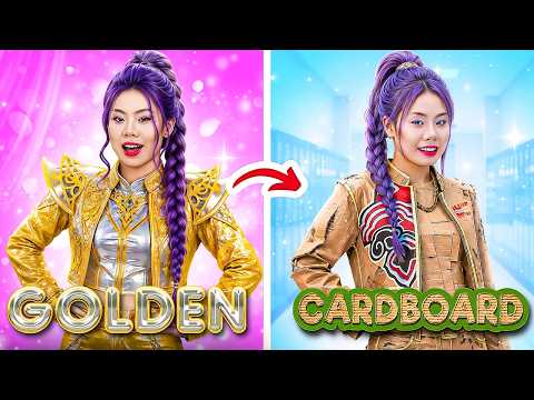 Golden Rumi Extreme Makeover Become Cardboard Rumi To Join Huntrix Kpop Demon Hunters!