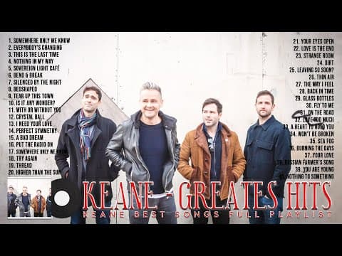 K E A N E  Greatest Hits Full Album ~ Best Songs Of K E A N E ~ Soft Rock Playlist