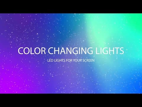 Color-Changing Lights with Falling Glitter