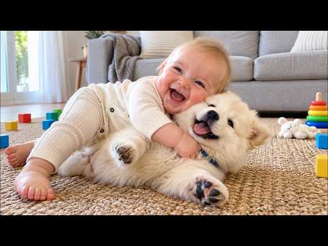 I Can't Stop Melting Every Time I See Cute Babies and Dogs 😍