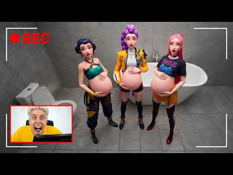 PREGNANT K-POP DEMON HUNTERS IN MY HOUSE in Real Life! 😨 Hidden Cameras