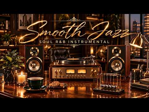 Smooth Jazz &amp; Soul R&amp;B Instrumental – Golden Soul Grooves, Coffee &amp; Vinyl for Calm Night Vibes