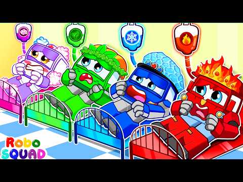 Five Little Babies Boo Boo Song | Doctor Check Up | Hot Vs Cold | RoboSquad Nursery Rhymes
