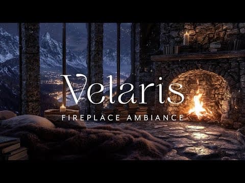 Cozy Velaris Fireplace | ACOTAR Inspired Ambiance with fireplace sounds