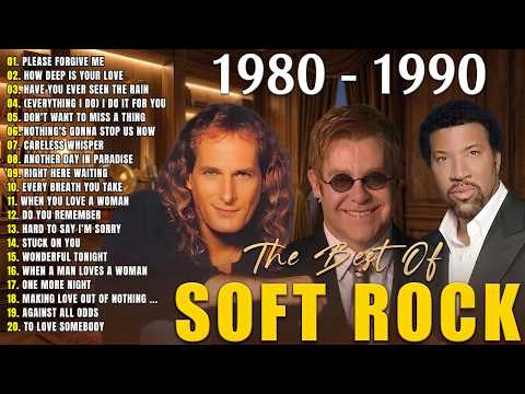 Soft Rock Love Songs 70s 80s 90s 🎧 Bryan Adams, Aerosmith, George Michael, Bee Gees, Phil Collins