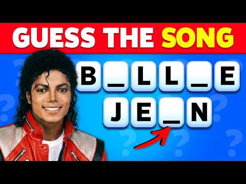 Guess Michael Jackson Songs with Missing Letters 🎤 | Music Quiz 2026