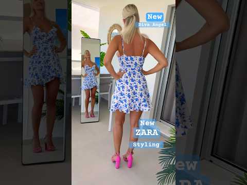 New ZARA blue  Print 🦋@DivaAngel ​⁠ #shorts #new #zara #trending #fashion for fashion porpoises