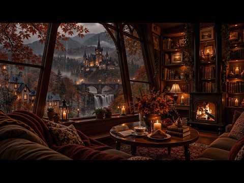 Autumn Mist at the Gothic Castle | Melancholic Piano for Studying & Concentration | Dark Academia