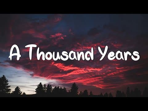 A Thousand Years - Christina Perri  (Lyrics) | Adele, Coldplay (Mix Lyrics)