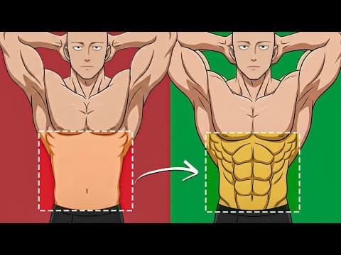 The ONLY 5 Exercises You Need For A Six Pack (Home Workout)