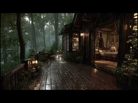 Best Rain in the Forest at Night 🌲 | Sleep Deeply with Rain Sounds