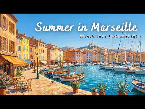 Summer in Marseille ⚓☀️ French Jazz Instrumental — Relaxing Mediterranean Music for Work