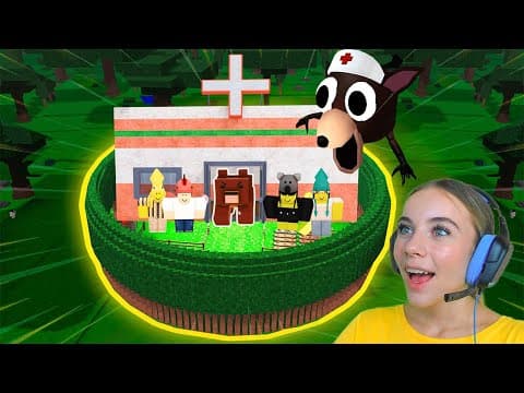 ПОСТРОИЛА БАЗУ БОЛЬНИЦУ В 99 ДНЕЙ ВЫЖИВАНИЯ В ЛЕСУ С АЛЁНОЙ в ROBLOX!