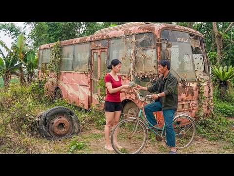 [TIMELAPSE] Genius Girl Restarts An Abandoned 45-Seat Isuzu Samco Bus, Turning It Into A Mobile Cafe
