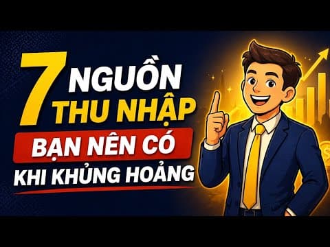 7 nguồn thu nhập bạn nên có khi khủng hoảng đến | Đường Khởi Nghiệp 