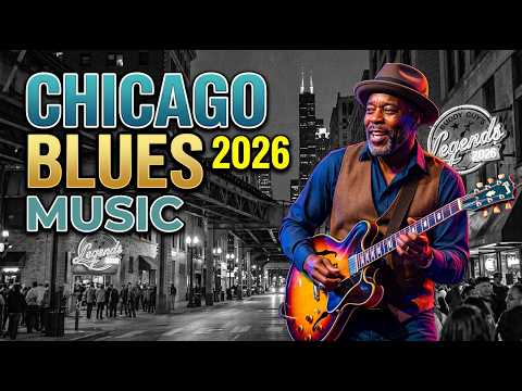Midnight Blues Guitar Peaceful Mood | Smooth Chicago Jazz Blues for Relaxing and Deep Thinking