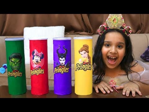 프링글스를 먹으면 무엇이 될까요?! 샤파의 매직 프링글스 Making Pringles Hero |Collection of new Stories for kids
